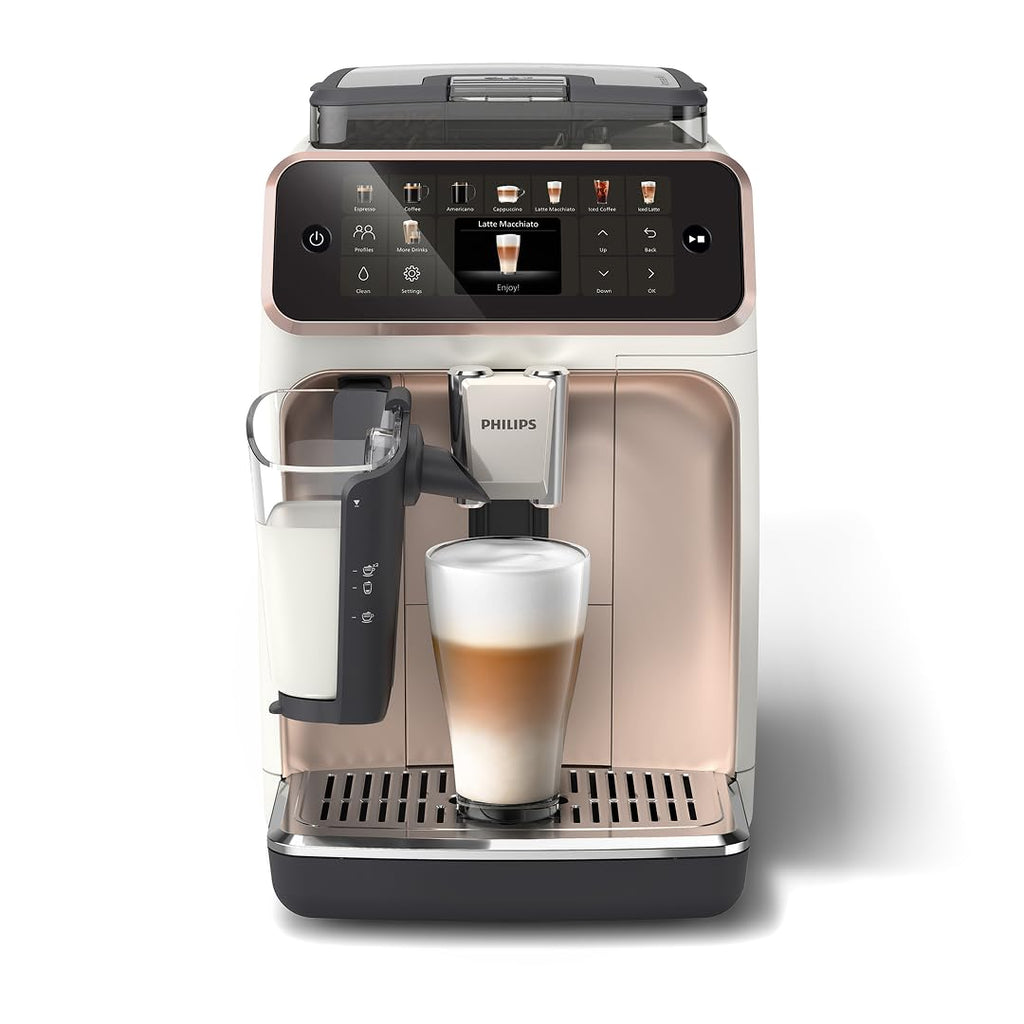 PHILIPS 5500 Series Bean to Cup Coffee Machine, LatteGo, 20 Hot/Iced Drinks