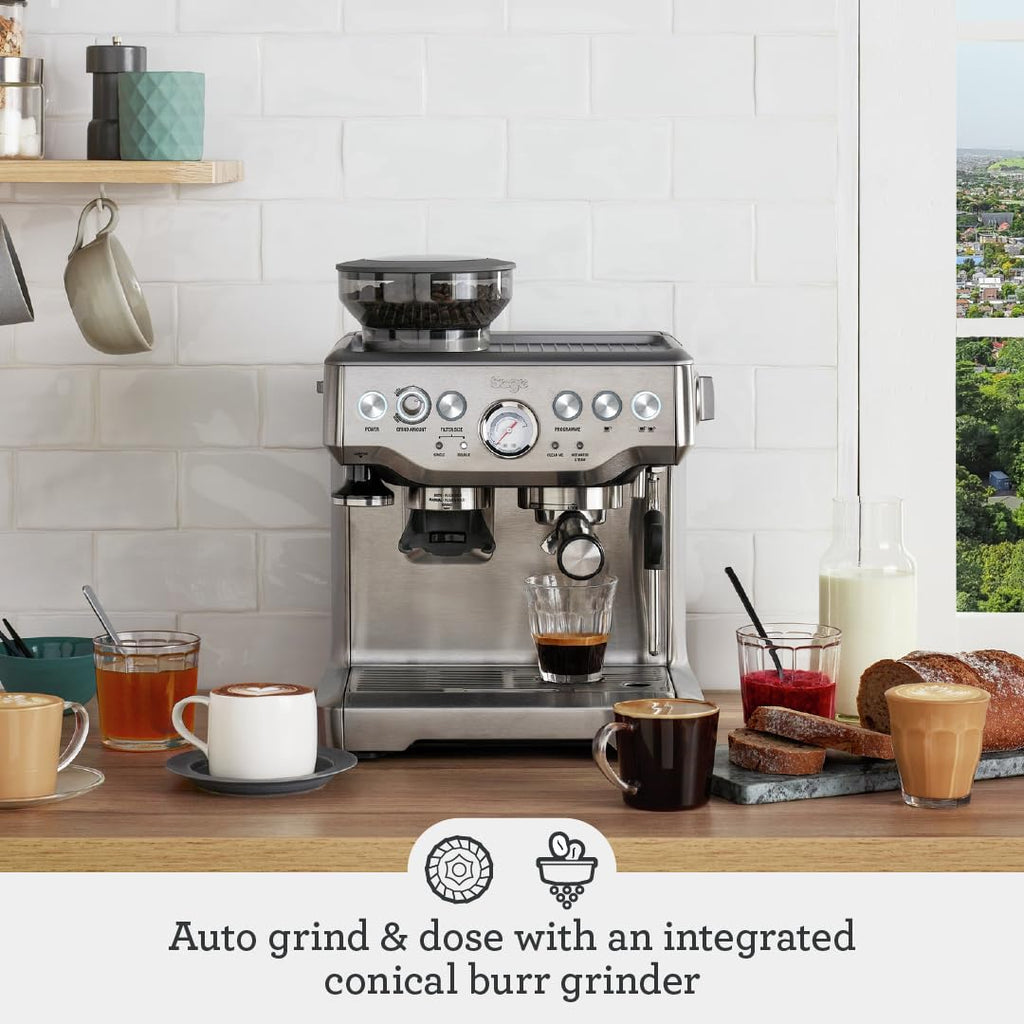 Sage Barista Express Impress, Bean to Cup Machine, Brushed Stainless Steel