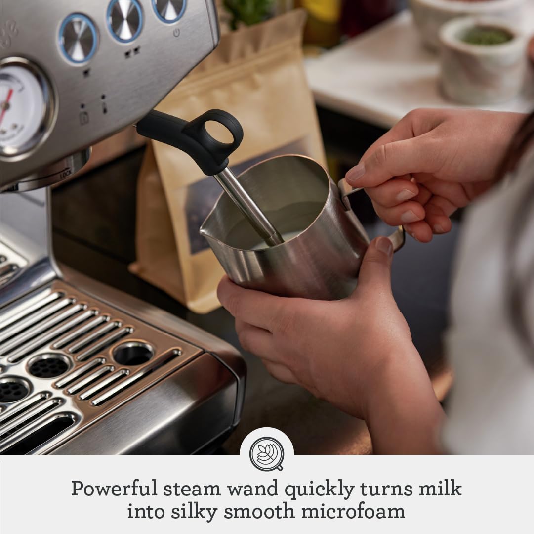 Sage Barista Express Impress, Bean to Cup Machine, Brushed Stainless Steel