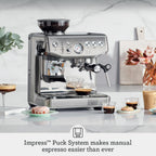 Sage Barista Express Impress, Bean to Cup Machine, Brushed Stainless Steel