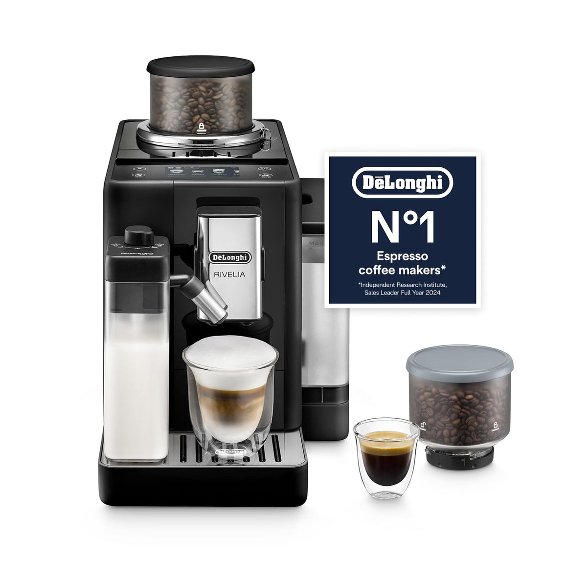 De'Longhi Rivelia - Automatic Coffee Machine 16 One-Touch Drinks White