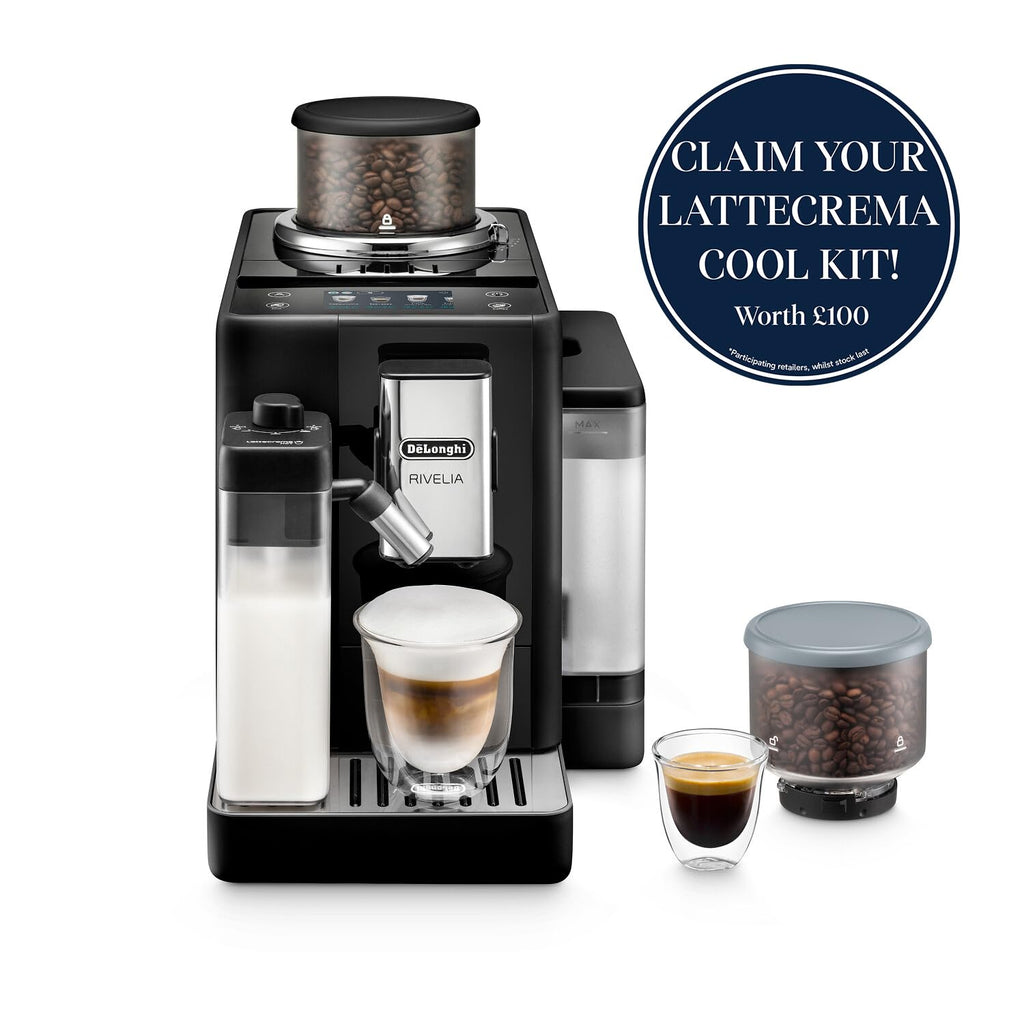 De'Longhi Rivelia - Automatic Coffee Machine 16 One-Touch Drinks White