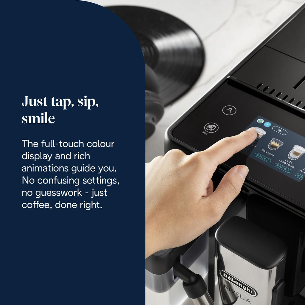 De'Longhi Rivelia - Automatic Coffee Machine 16 One-Touch Drinks White