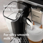 PHILIPS 5500 Series Bean to Cup Coffee Machine, LatteGo, 20 Hot/Iced Drinks
