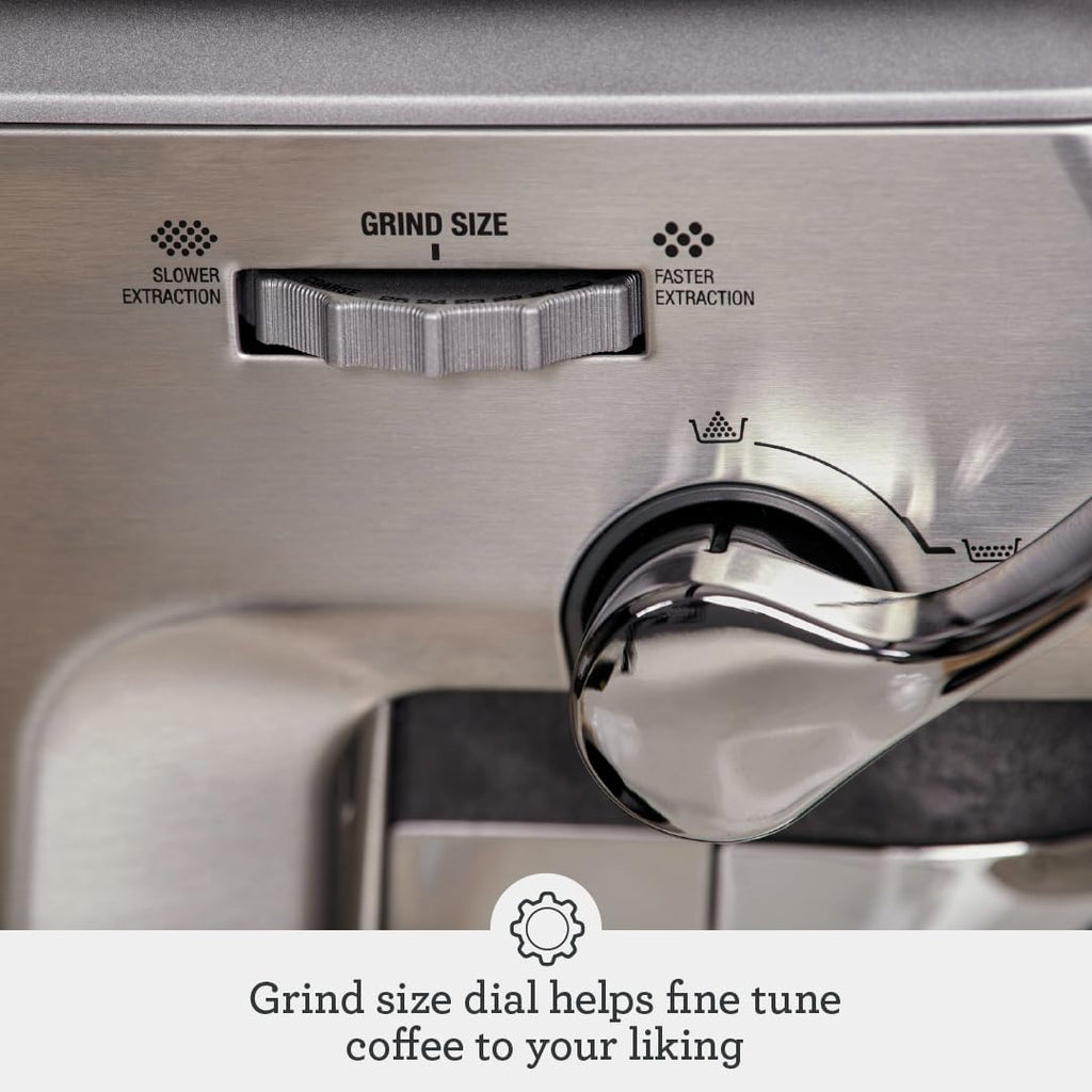 Sage Barista Express Impress, Bean to Cup Machine, Brushed Stainless Steel