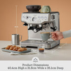 Sage Barista Express Impress, Bean to Cup Machine, Brushed Stainless Steel