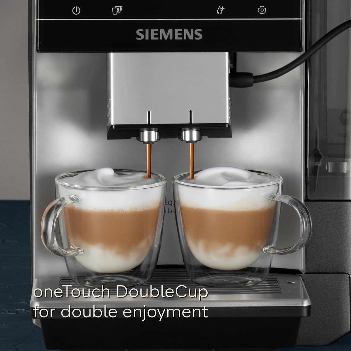 SIEMENS EQ700 Bean to Cup Coffee Machine,TP715GB1, Morning Haze