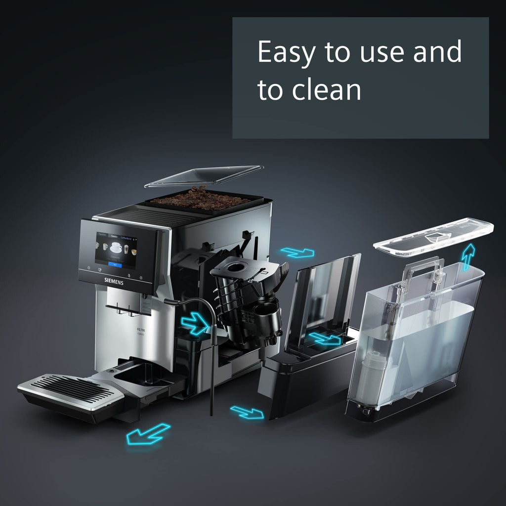 SIEMENS EQ700 Bean to Cup Coffee Machine,TP715GB1, Morning Haze