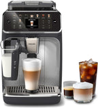 PHILIPS 5500 Series Bean to Cup Coffee Machine, LatteGo, 20 Hot/Iced Drinks