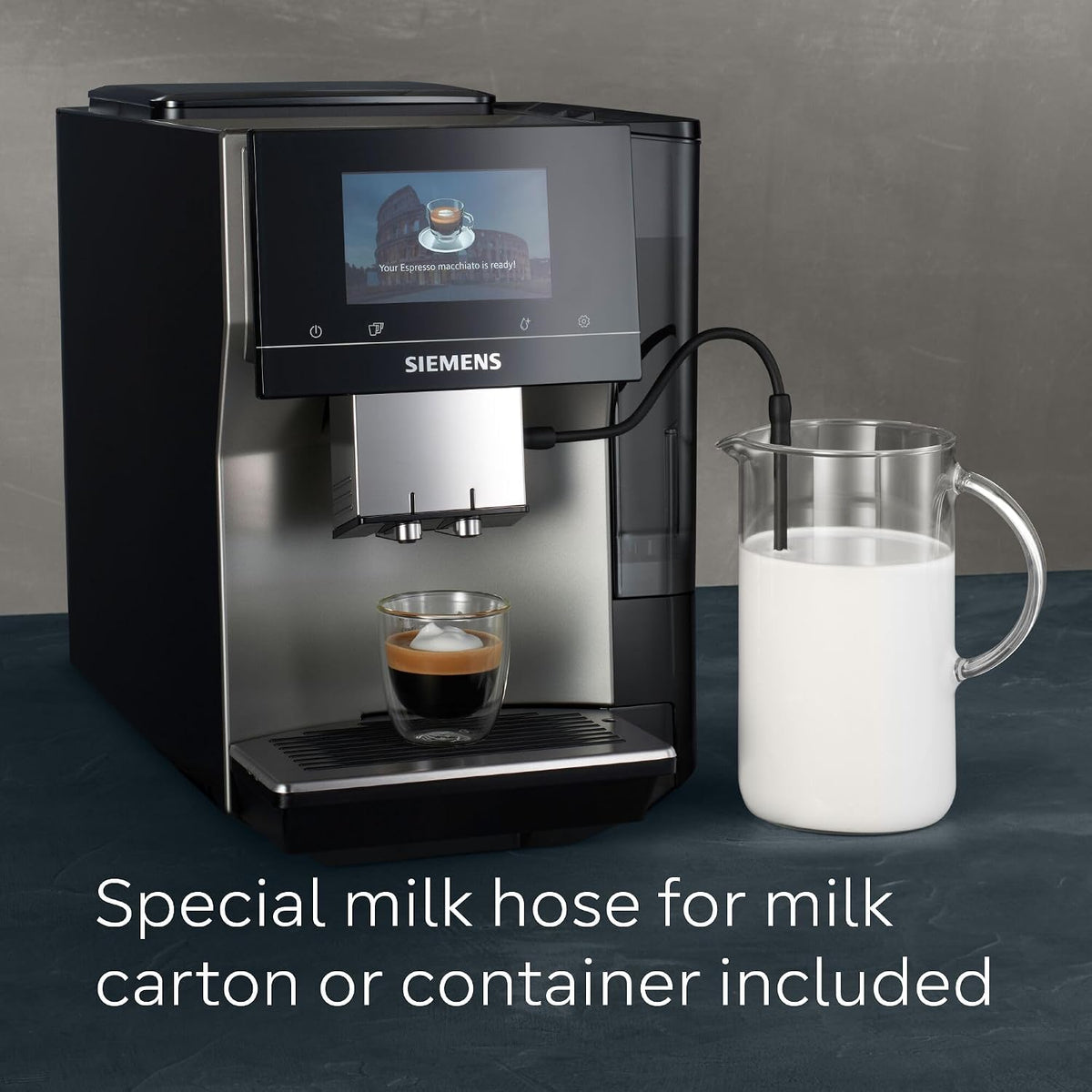 SIEMENS EQ700 Bean to Cup Coffee Machine,TP715GB1, Morning Haze