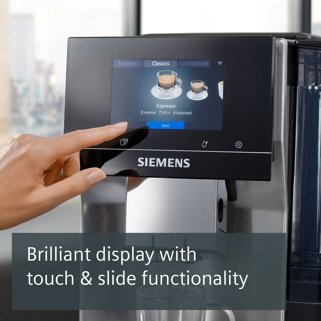 SIEMENS EQ700 Bean to Cup Coffee Machine,TP715GB1, Morning Haze