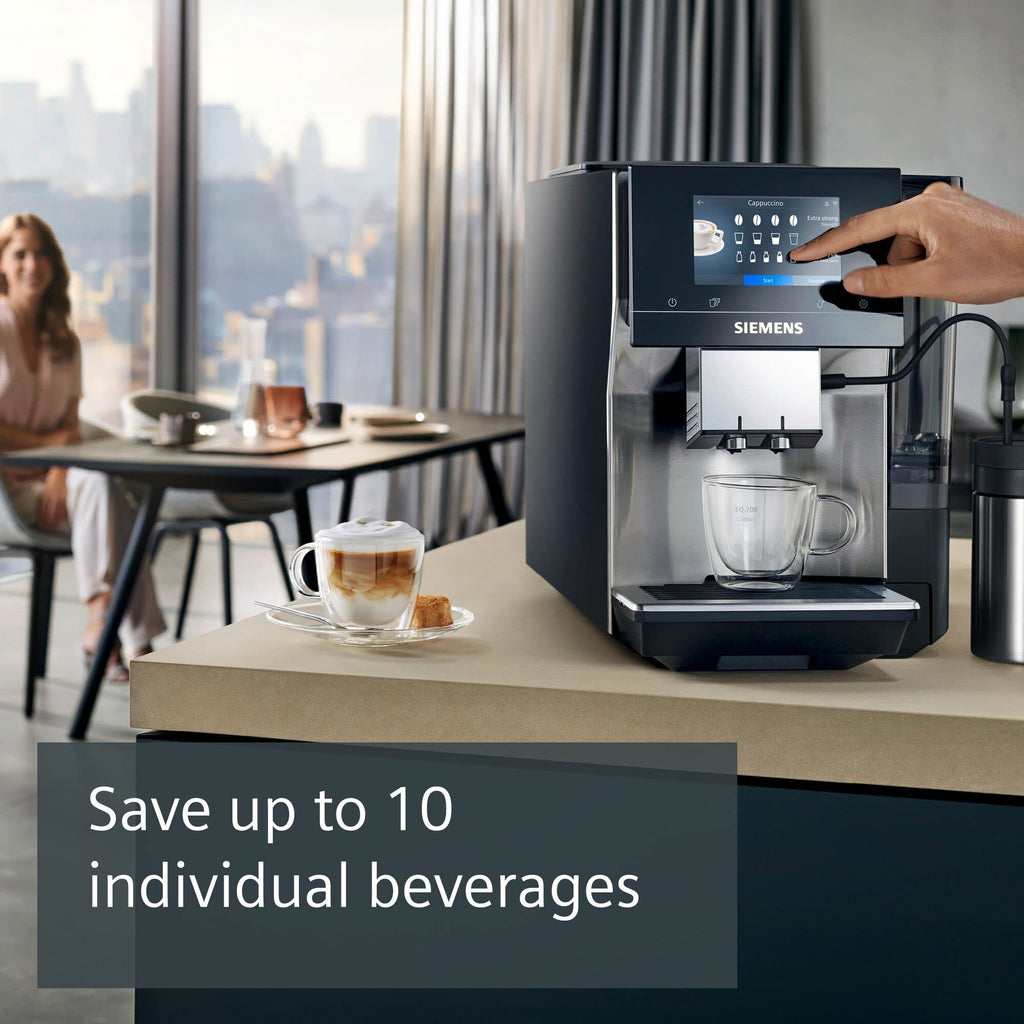 SIEMENS EQ700 Bean to Cup Coffee Machine,TP715GB1, Morning Haze