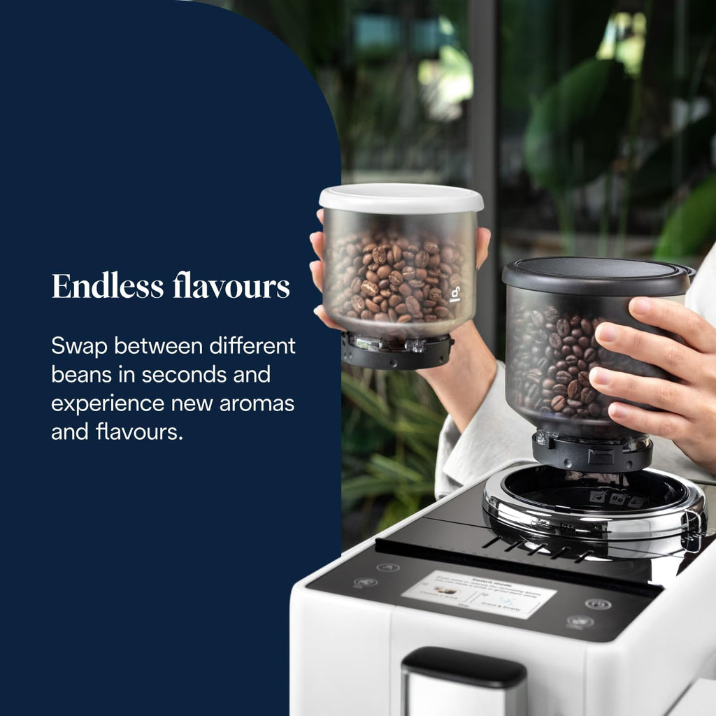 De'Longhi Rivelia - Automatic Coffee Machine 16 One-Touch Drinks White