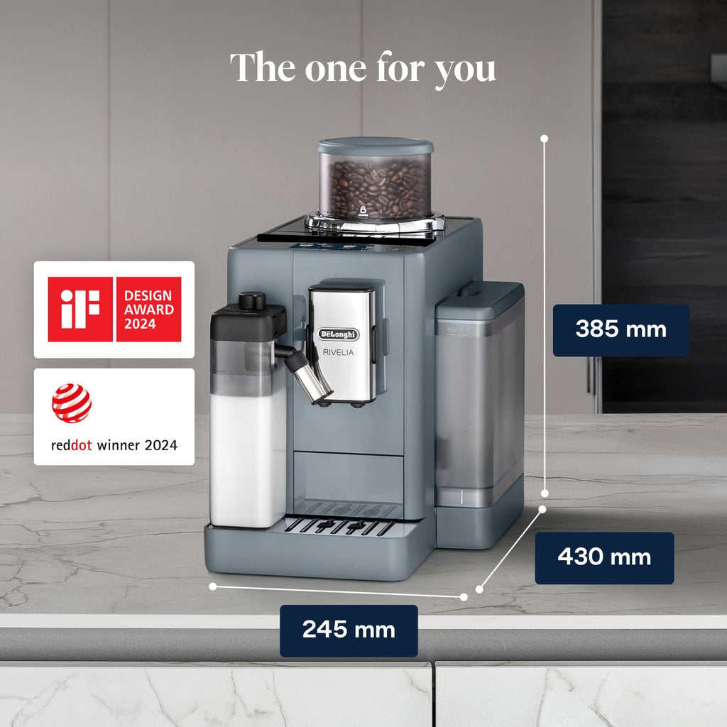 De'Longhi Rivelia - Automatic Coffee Machine 16 One-Touch Drinks White