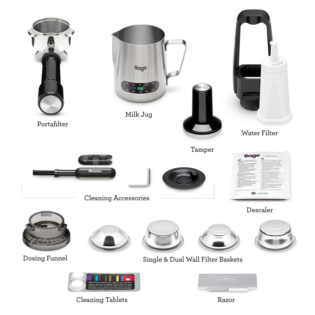 Sage Barista Express Impress, Bean to Cup Machine, Brushed Stainless Steel