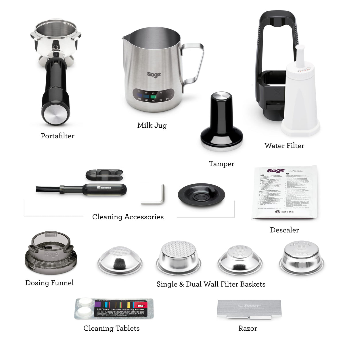 Sage Barista Express Impress, Bean to Cup Machine, Brushed Stainless Steel
