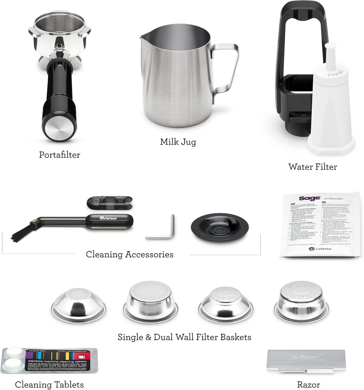 Sage Barista Express Impress, Bean to Cup Machine, Brushed Stainless Steel