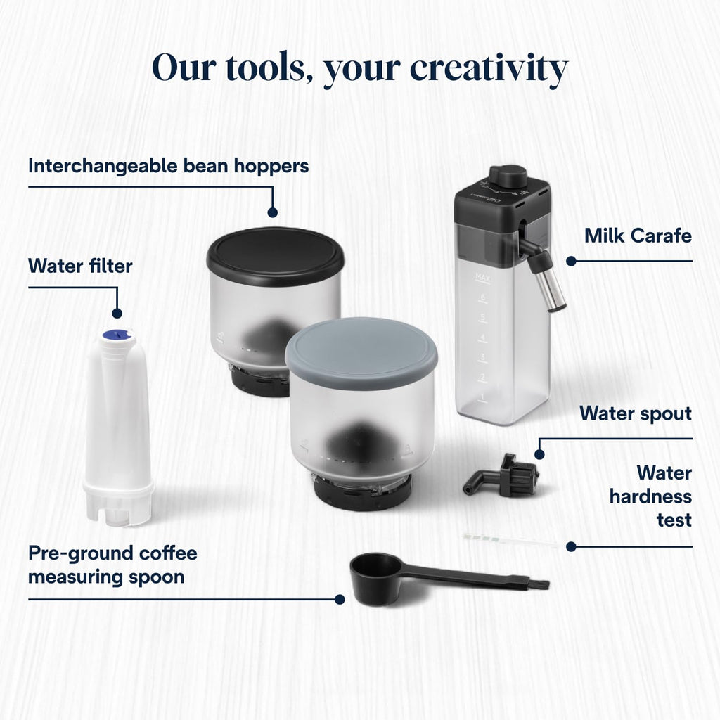 De'Longhi Rivelia - Automatic Coffee Machine 16 One-Touch Drinks White