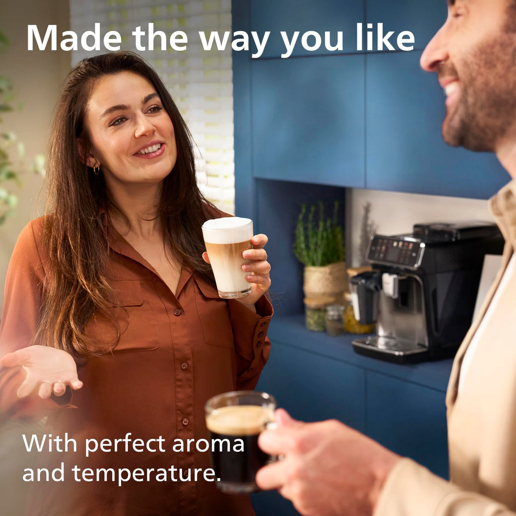 PHILIPS 5500 Series Bean to Cup Coffee Machine, LatteGo, 20 Hot/Iced Drinks