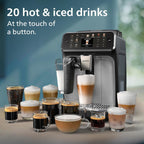 PHILIPS 5500 Series Bean to Cup Coffee Machine, LatteGo, 20 Hot/Iced Drinks