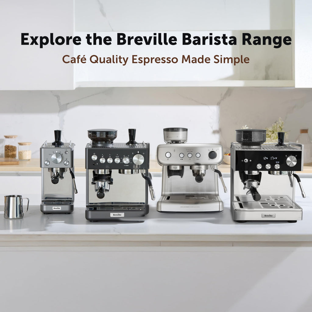 Breville Barista Sense Espresso Machine | Bean to Cup Coffee Maker with Integrated Coffee Grinder & Milk Frother | TempSense Steam Wand | 15 Bar Italian Pump | Black [VCF187]