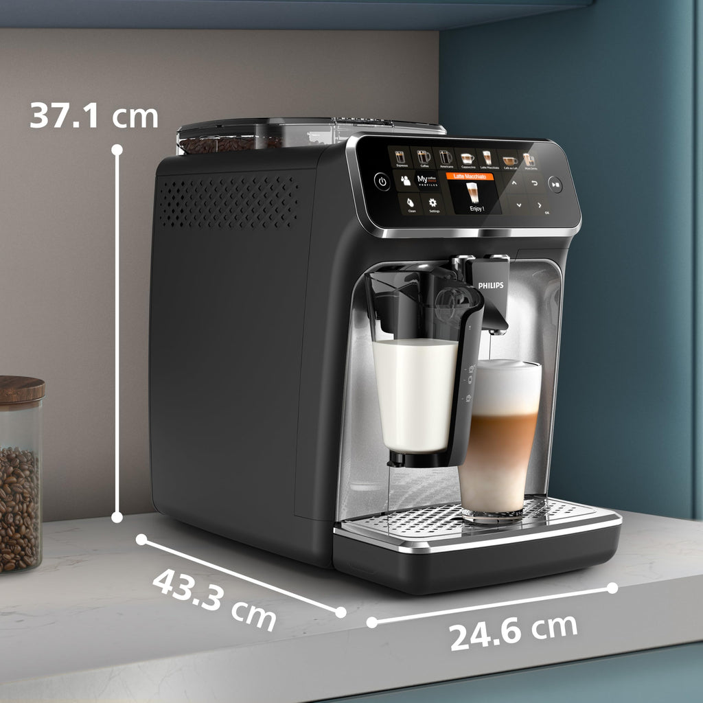 PHILIPS 5500 Series Bean to Cup Coffee Machine, LatteGo, 20 Hot/Iced Drinks