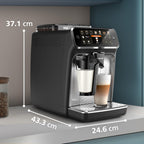 PHILIPS 5500 Series Bean to Cup Coffee Machine, LatteGo, 20 Hot/Iced Drinks