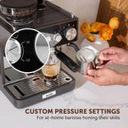 Breville Barista Sense Espresso Machine | Bean to Cup Coffee Maker with Integrated Coffee Grinder & Milk Frother | TempSense Steam Wand | 15 Bar Italian Pump | Black [VCF187]