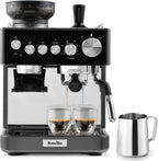 Breville Barista Sense Espresso Machine | Bean to Cup Coffee Maker with Integrated Coffee Grinder & Milk Frother | TempSense Steam Wand | 15 Bar Italian Pump | Black [VCF187]