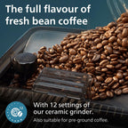 PHILIPS 5500 Series Bean to Cup Coffee Machine, LatteGo, 20 Hot/Iced Drinks